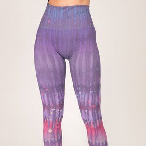 New M. Rena Tie Dye Print Tummy Control Leggings. One Size
